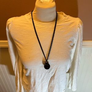 Black ball necklace